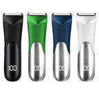 Men's Body Trimmer Electric Groin Groomer Ceramic Blade Wet/Dry