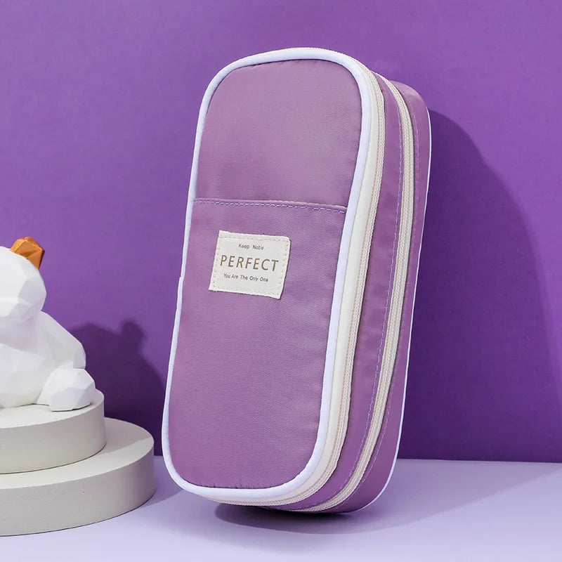 Multi-Layer Pencil Case Large Capacity Macaron Stationery Box
