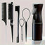 Hairdressing Brush Set Rat Tail Comb Teasing Edge Control Spray