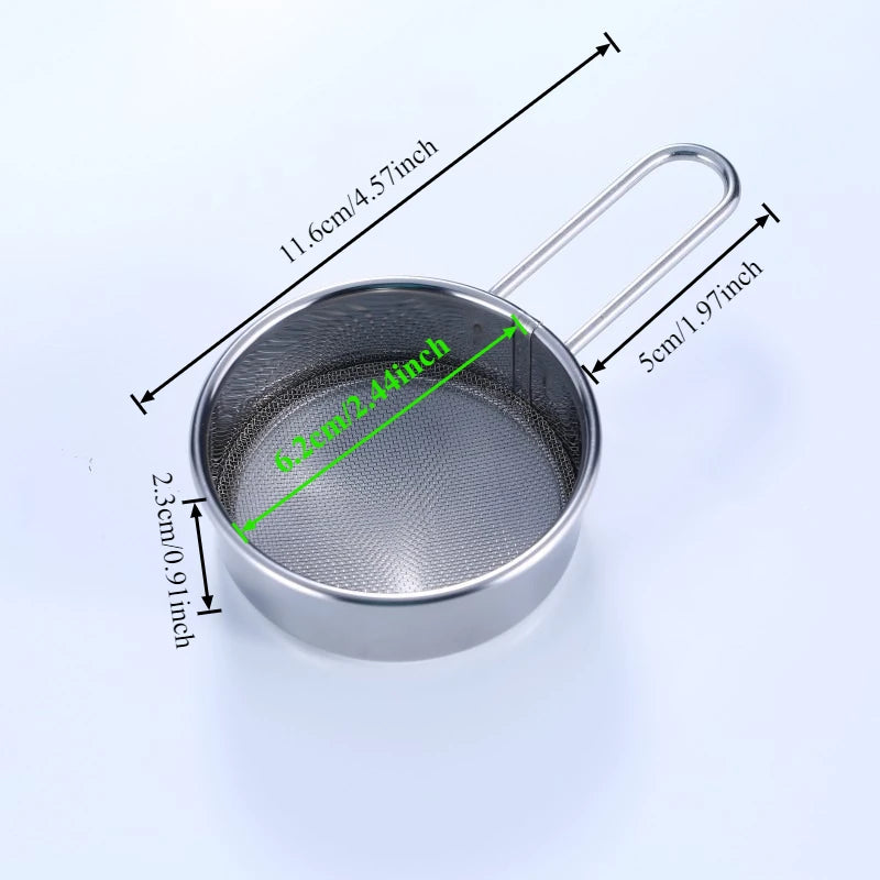 Mesh Strainer with Wooden Handle Fine Sieve