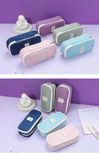 Multi-Layer Pencil Case Large Capacity Macaron Stationery Box