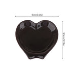 Heart Shaped Ceramic Spoon Rest Utensil Holder