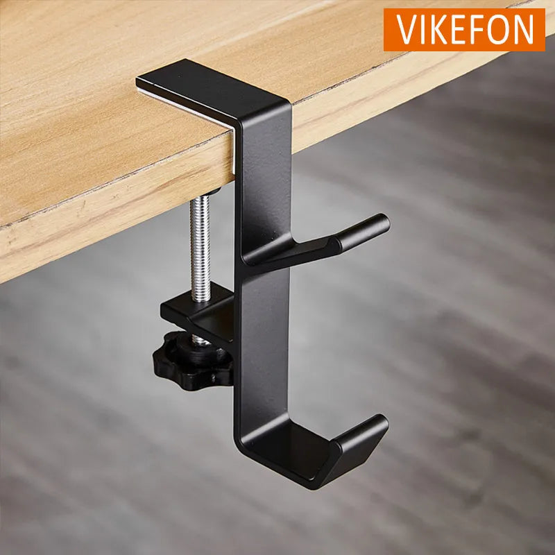 Multi Functional Headphone Stand Table Hook Hanging Holder Metal Rack for Headse Secondary image
