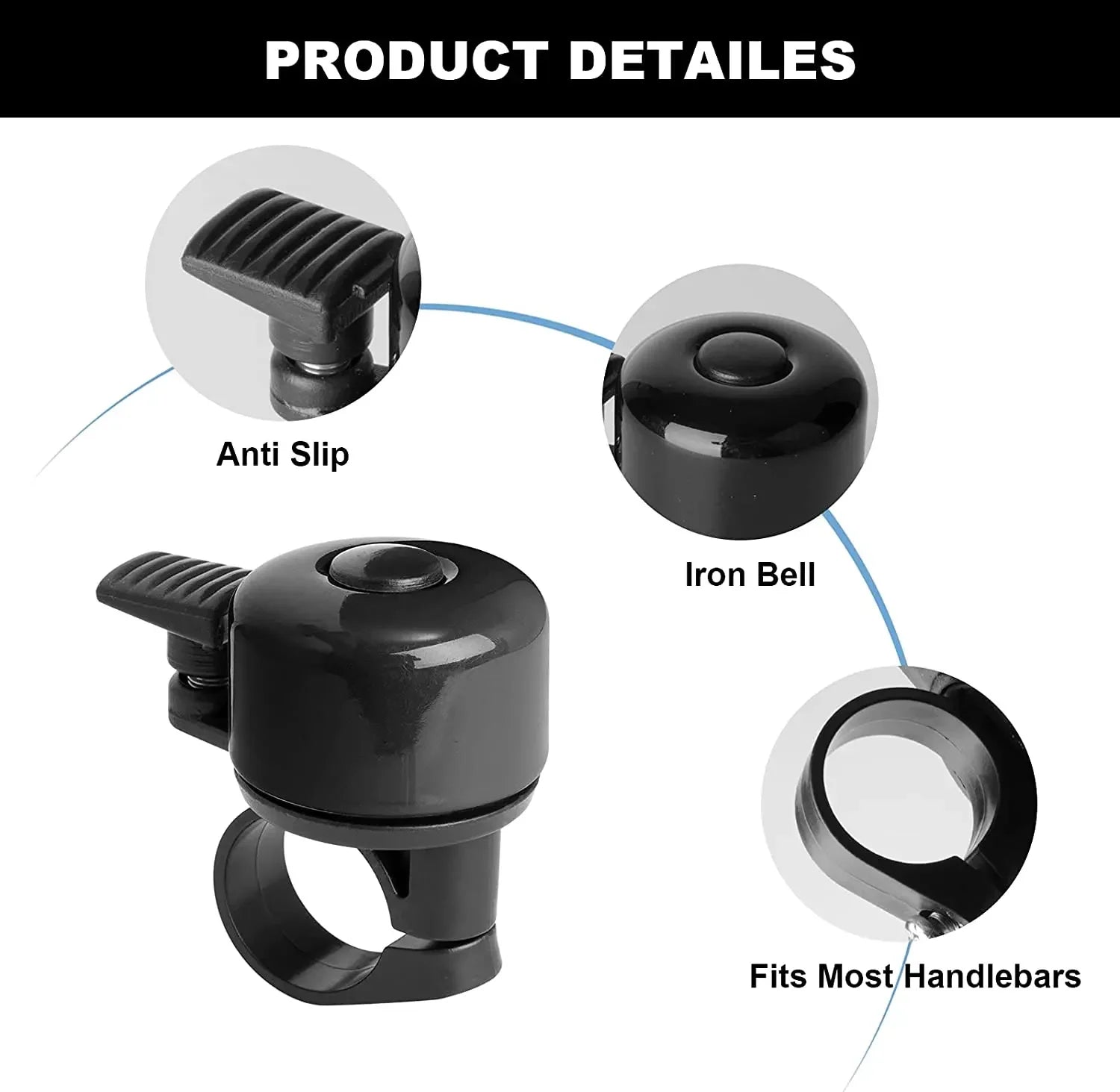 Alloy Bicycle Bell Loud MTB Road Bike Handlebar Safety Warning Ring