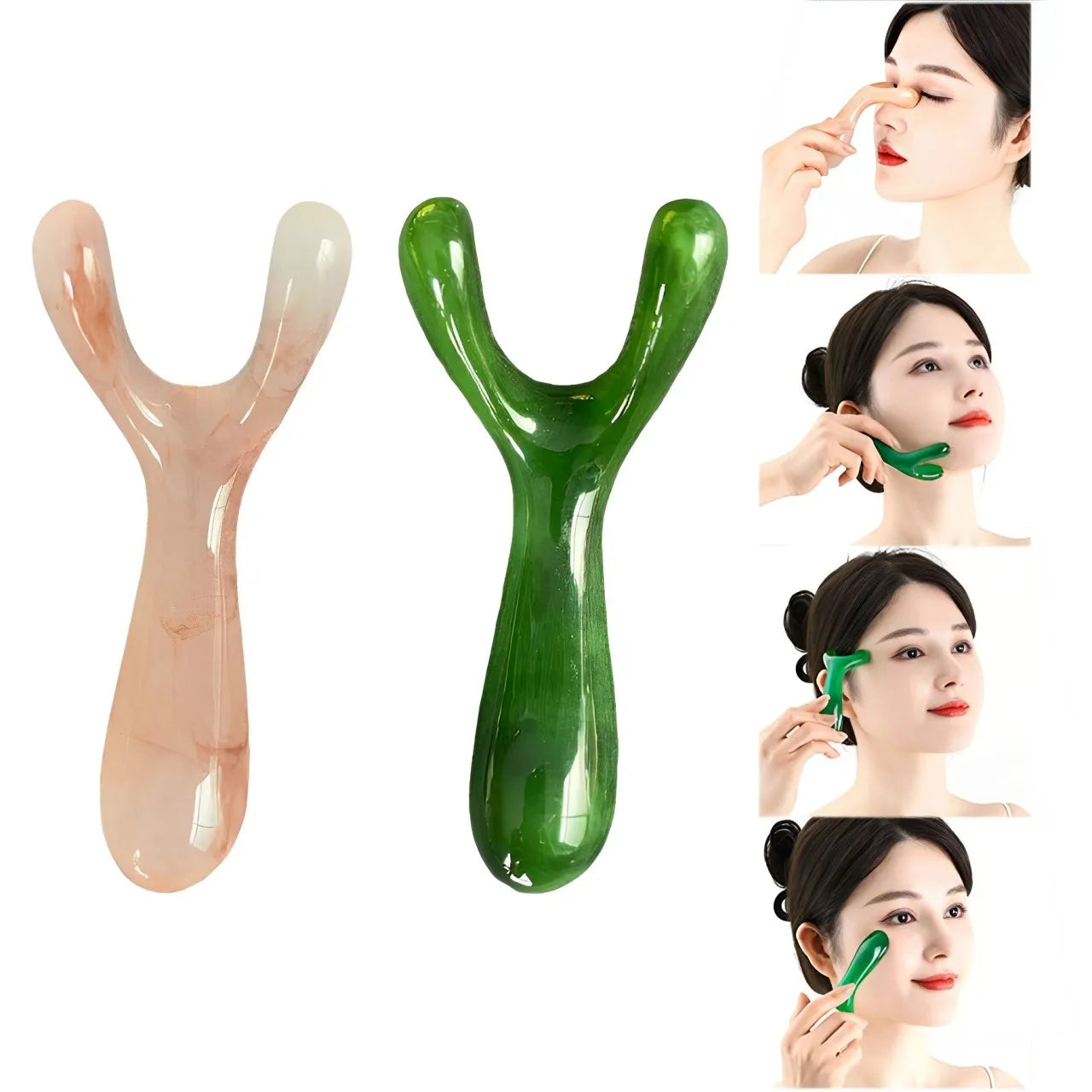 Y-Shape Guasha Face Massage Tool UK Nose & Face Lifting Massager