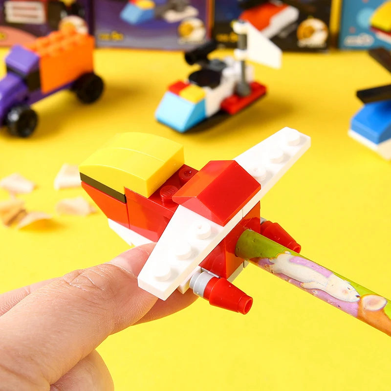 Building Blocks Pencil Sharpener Fun Kids Stationery