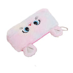 Kawaii Cat Plush Pencil Case Cute Fluffy Large Capacity Pen Bag