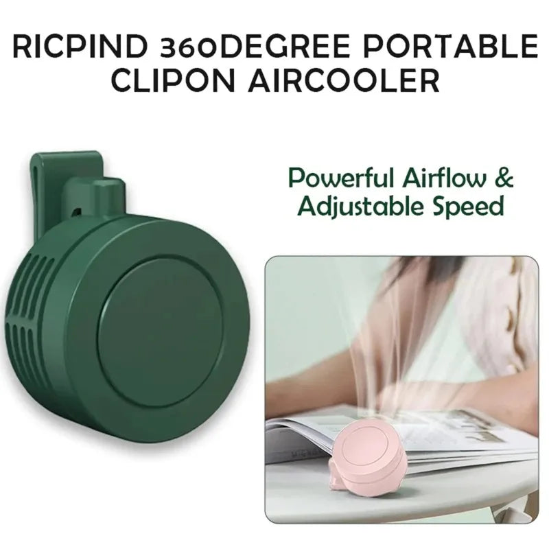 Clip-On Portable Fan UK Ultra-Quiet Mini Personal Fan