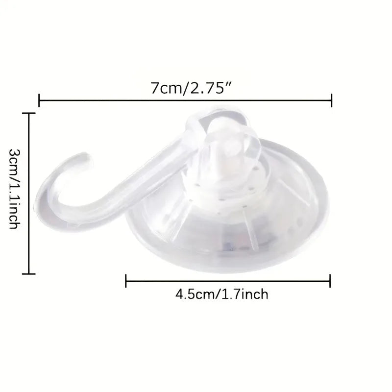 10Pcs Suction Cup Hooks Heavy Duty Reusable Wall Hooks