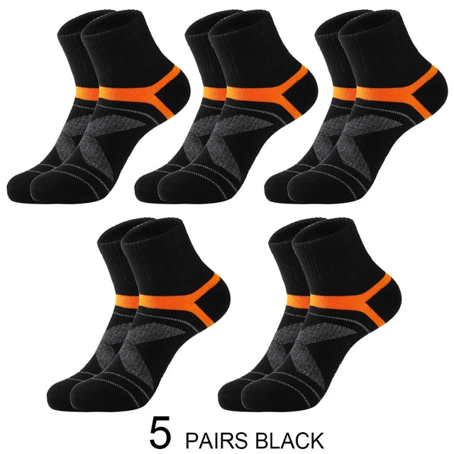 Men's Hiking Basketball Socks 3 Pairs Breathable Sweat Absorbent