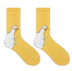 Funny Crazy Goose Cotton Socks Animal Novelty Socks Men Women