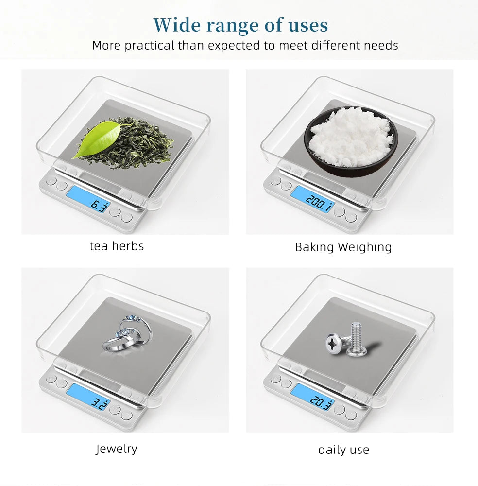 3KG Digital Kitchen Scale High Precision Gram Scale Secondary image