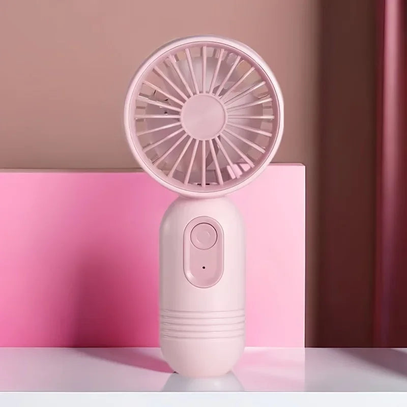 USB Rechargeable Mini Handheld Fan 3-Speed Portable Fan
