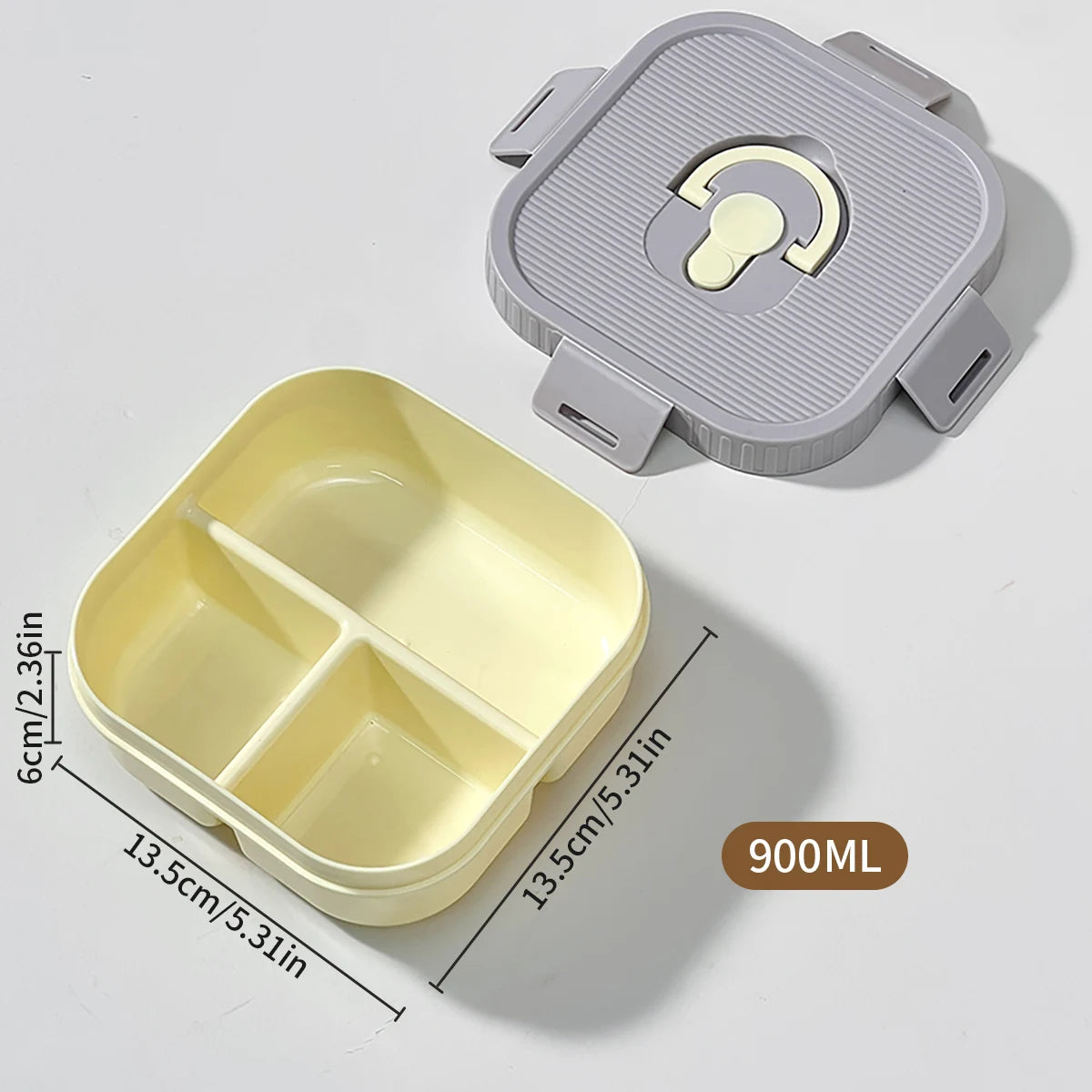 WORTHBUY Portable Lunch Box Leakproof Microwave Safe Bento Box