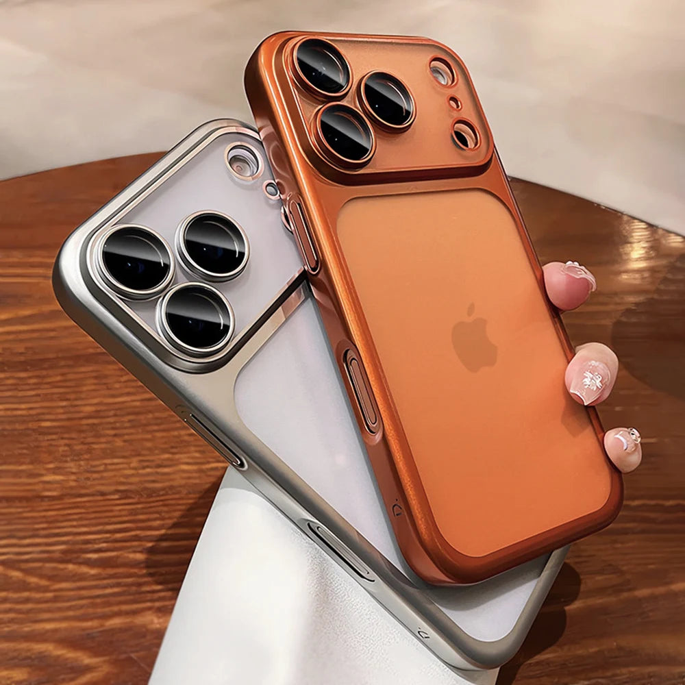 Luxury Soft Matte Case for iPhone 17, 16, 15, 14, 13 Pro Max