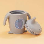 Kids Silicone Water Bottle with Handle Toddler Cup