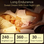 LED Duck Night Light Rechargeable Silicone Bedside Lamp