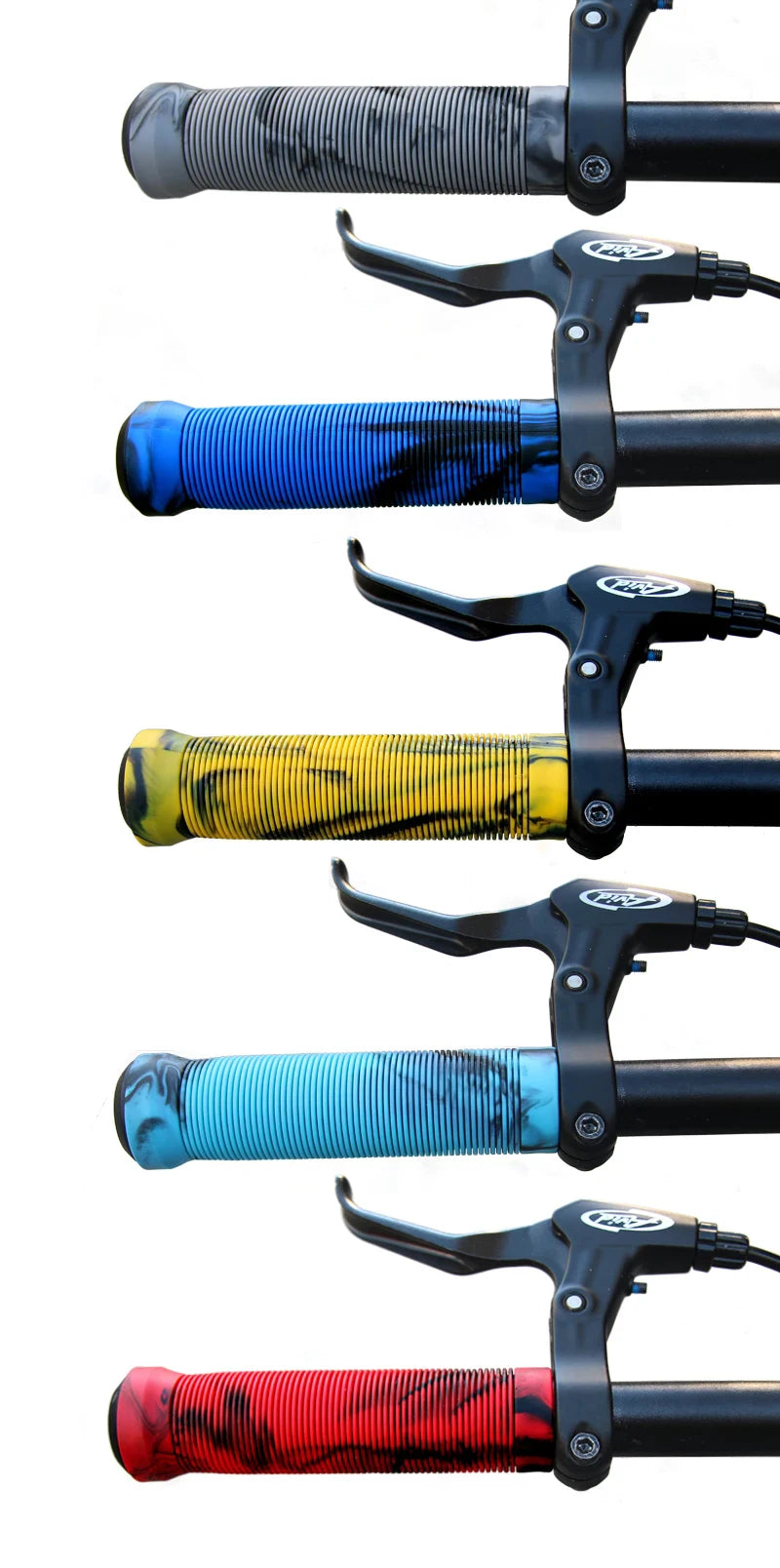 125mm MTB Bike Handlebar Grips 22.2mm Shockproof Anti-Slip Rubber