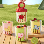 UFORU Dopamine Fruit Cup Portable Leak Proof Yogurt Cup with Fork