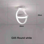 Modern 2 Rings LED Ceiling Light Creative Ceiling Lamp