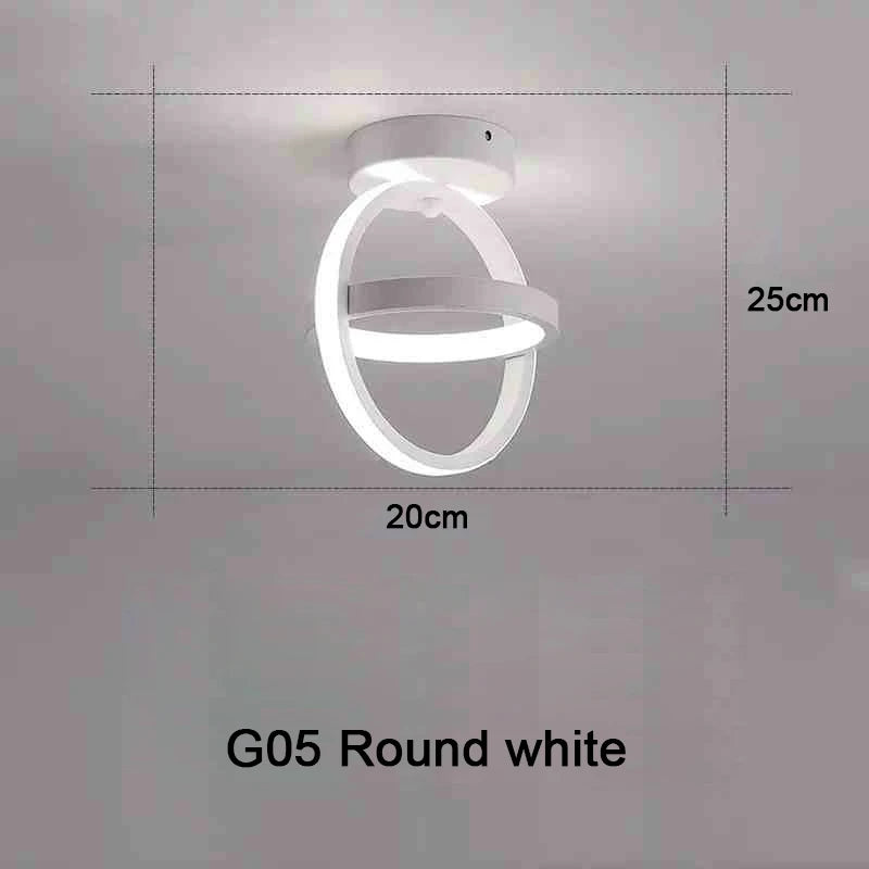 Modern 2 Rings LED Ceiling Light Creative Ceiling Lamp