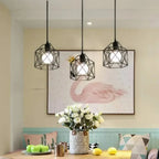 Industrial Pendant Light Black Ceiling Lamp for Kitchen & Bedroom