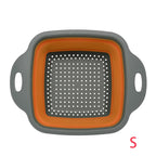 Collapsible Square Colander Silicone Strainer