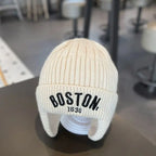Boston Baby Beanie Hat Warm Knitted Winter Cap for Kids
