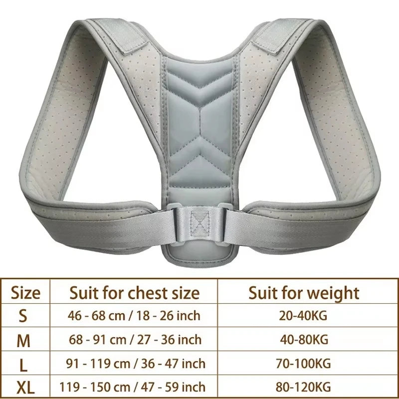Posture Corrector Belt Adjustable Back Brace Shoulder Support