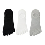 Men’s Toe Socks Breathable Anti Sweat Casual Finger Socks 3 Pairs