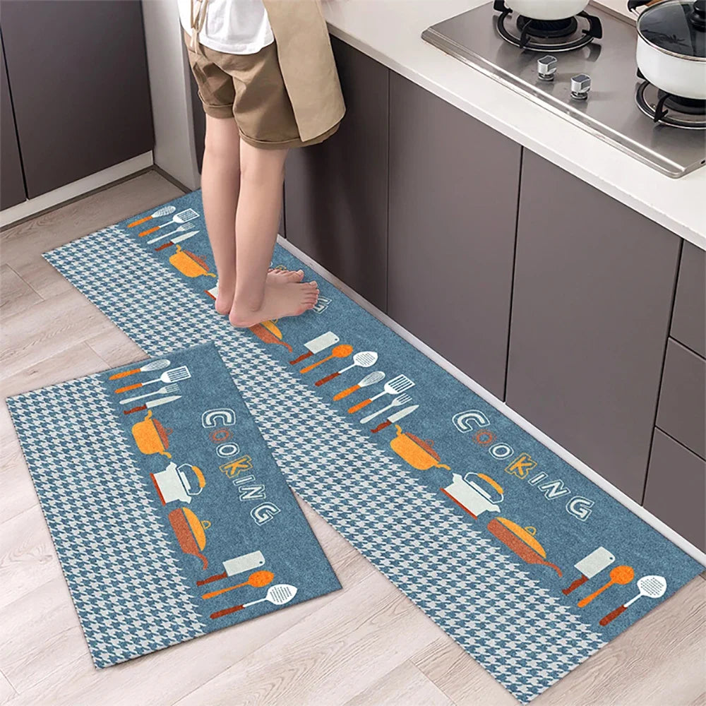 Kitchen Floor Mat UK Soft Washable Anti-Slip Area Rug