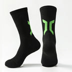 Men Cushioned Basketball Socks Long Breathable Badminton Sports Crew