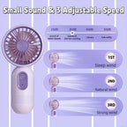 USB Rechargeable Mini Handheld Fan 3-Speed Portable Fan