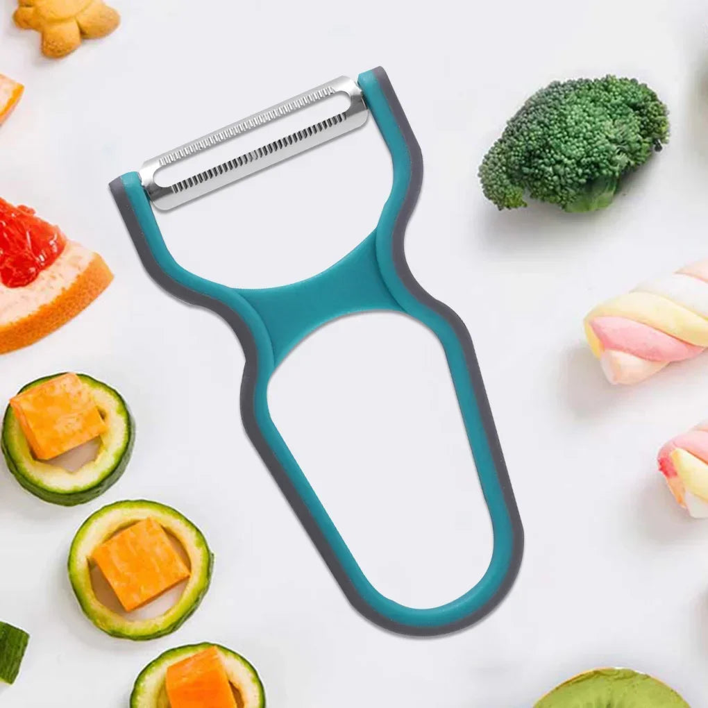 3Pcs Stainless Steel Vegetable Peeler Set – Potato & Fruit Cutter Grater Tool