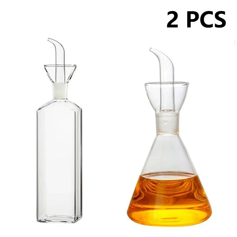 High Borosilicate Glass Oil Pot Leakproof Oil & Vinegar Dispenser Bottle