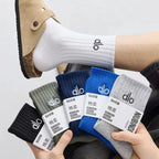 Men's 100% Cotton Winter Socks Thick Anti Odor Basketball Large