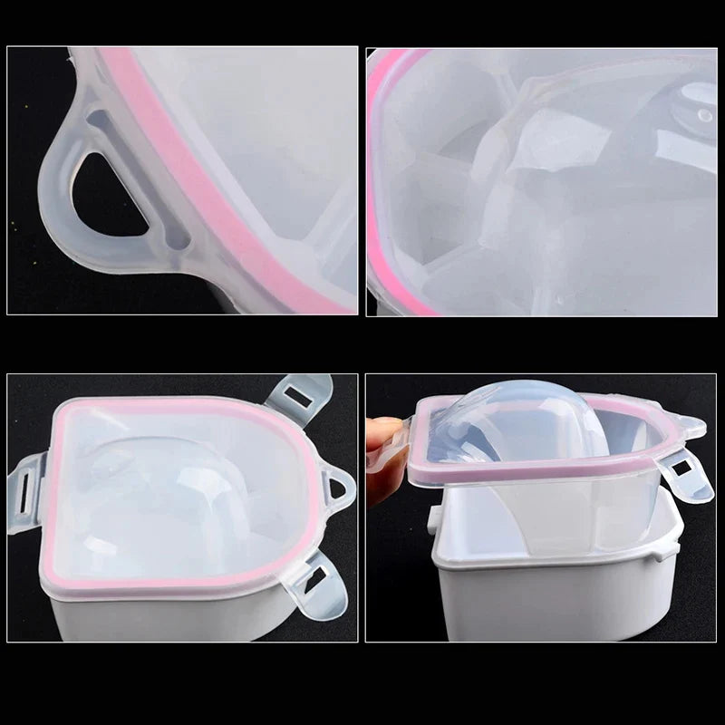 1/2PC Hand Soak Bowl Nail Care & Manicure Spa Tool