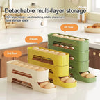 Rolling Egg Storage Box Fridge Egg Organizer