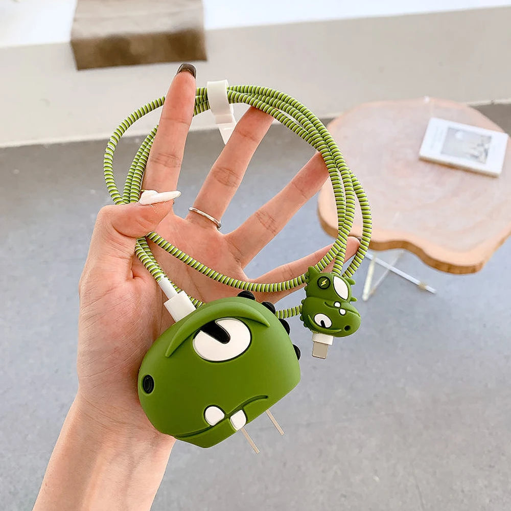 Cute Dinosaur Charger Protector for iPhone 18W/20W