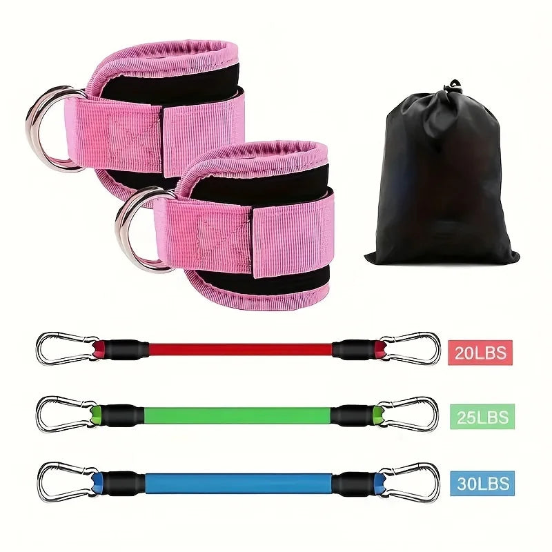 6pcs Leg Resistance Bands Set for Glute Hip and Fitness Training