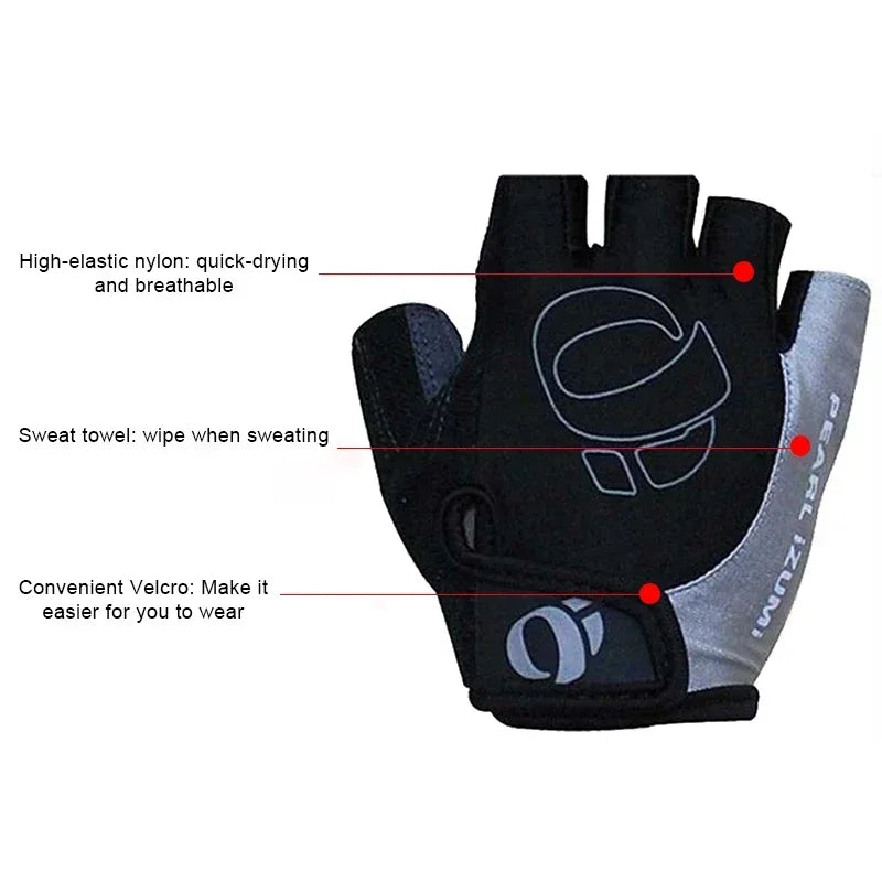 Half Finger Gel Cycling Gloves Anti-Slip Padded MTB Road Bike Men Secondary image