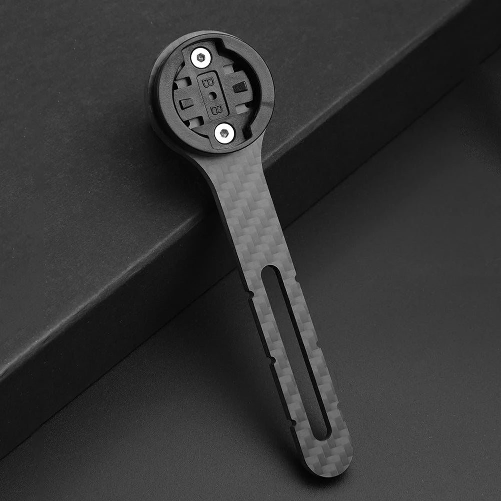 Carbon Fiber Bike Computer Mount GPS Speedometer Handlebar Bracket