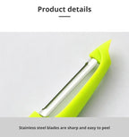 Stainless Steel Vegetable Peeler Anti Slip Handle Fruit & Potato Scraper