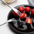 6Pcs Stainless Steel Fruit Fork Set Dessert, Cake & Cheese Fork Set