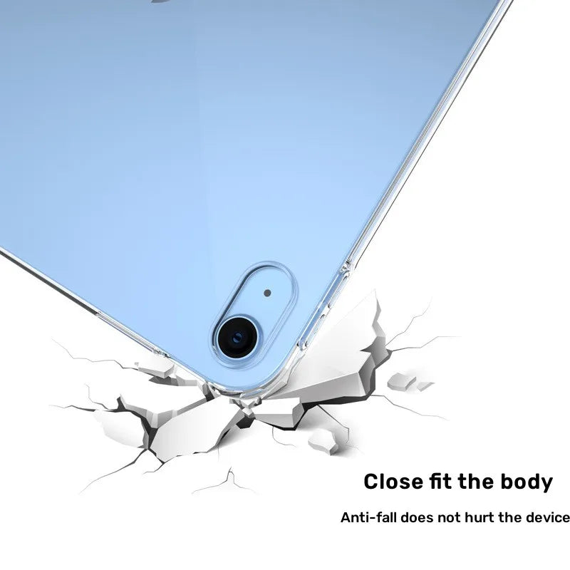 Ultra Thin Clear Soft Silicone case for iPad A16 10th Air 4 5 Pro 11