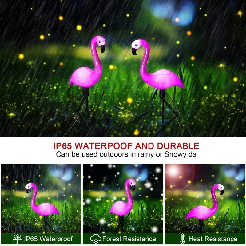 Flamingo Solar Garden Light Waterproof LED Stake