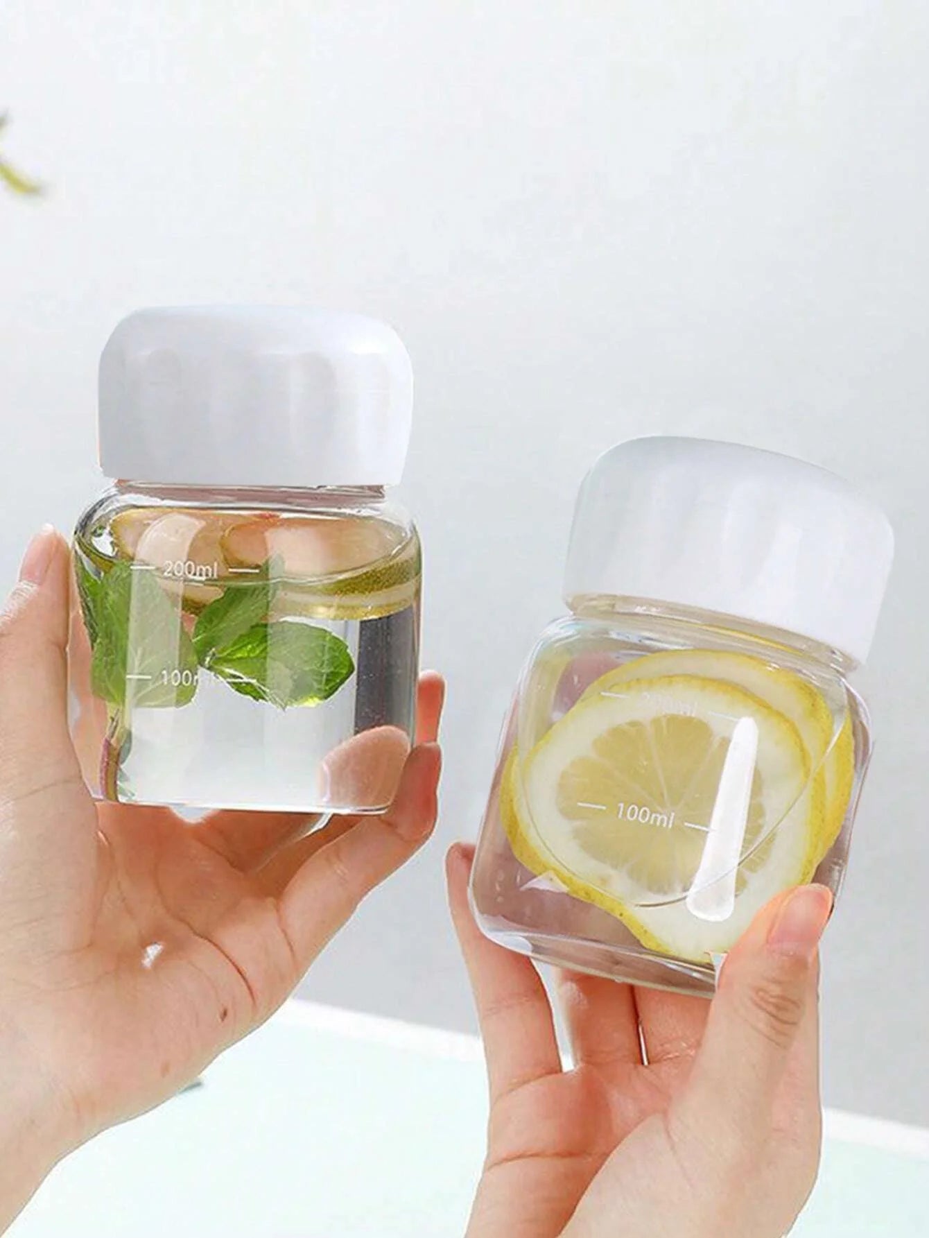 300ml Small Water Bottle Portable Leakproof Plastic Drinking Cup