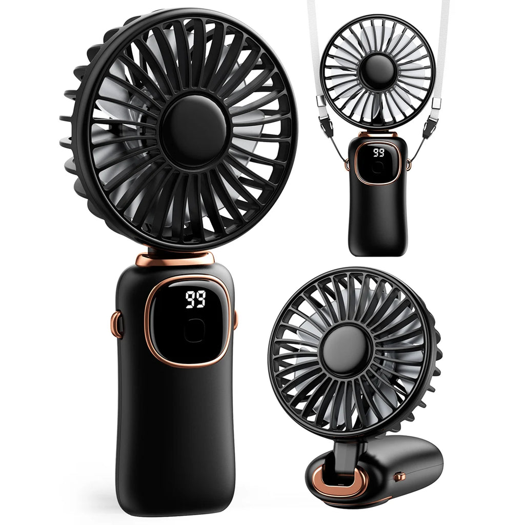 Coldsky 4000mAh Mini Fan UK 5-Speed 3-in-1 Portable Fan