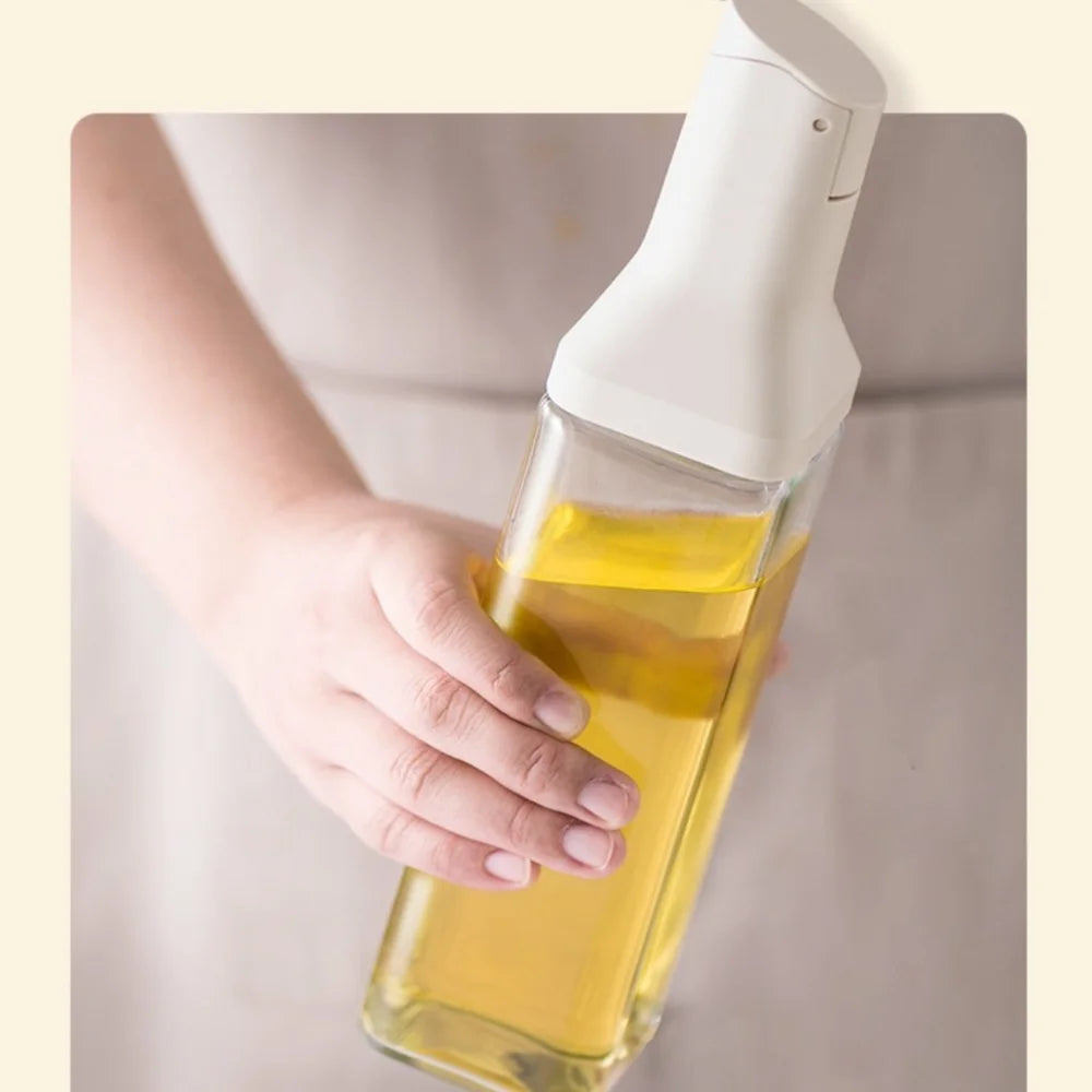 500ML Glass Oil Bottle Leakproof Olive Oil & Condiment Dispenser Container