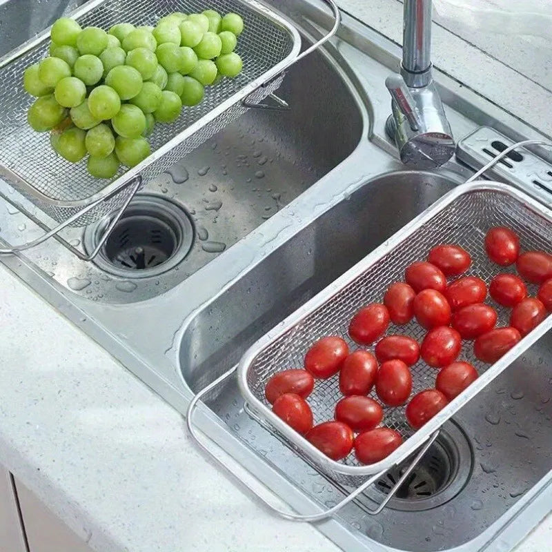 Over Sink Colander Stainless Steel Strainer